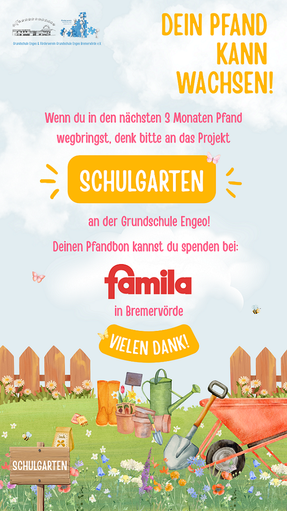 Social Media Pfandbon Schulgarten